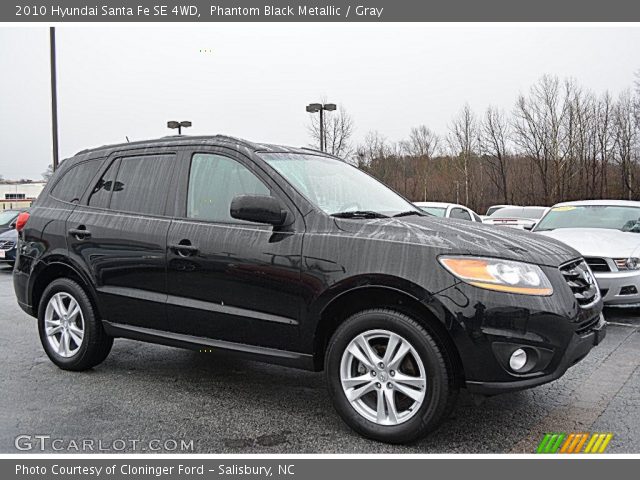 2010 Hyundai Santa Fe SE 4WD in Phantom Black Metallic