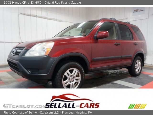 2002 Honda CR-V EX 4WD in Chianti Red Pearl