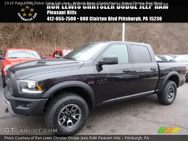 2016 Ram 1500 Rebel Crew Cab 4x4 in Brilliant Black Crystal Pearl