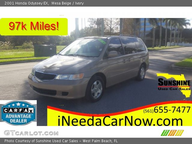2001 Honda Odyssey EX in Mesa Beige
