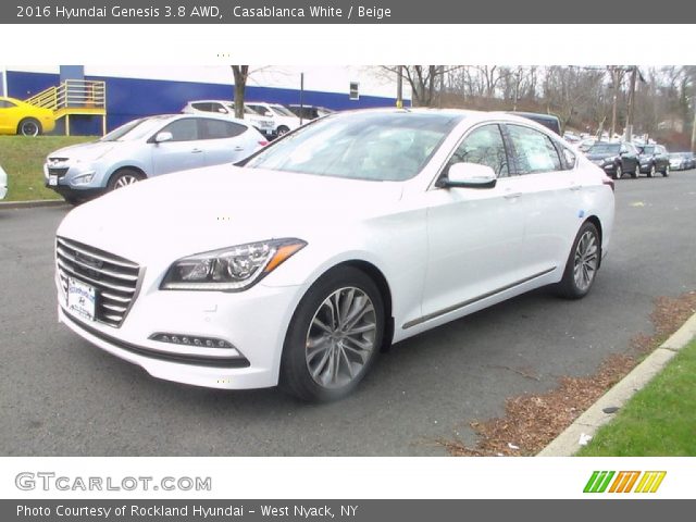 2016 Hyundai Genesis 3.8 AWD in Casablanca White