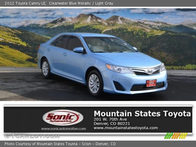 2012 Toyota Camry LE in Clearwater Blue Metallic