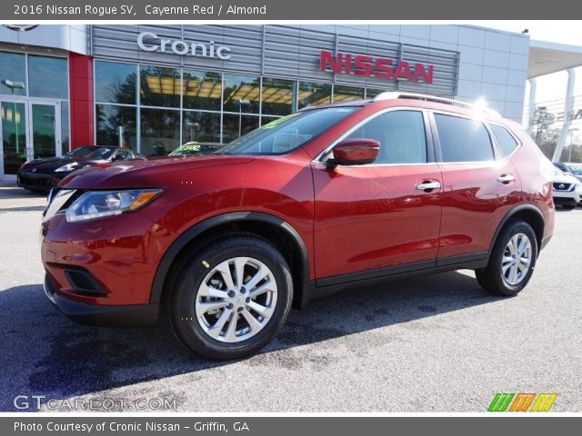 2016 Nissan Rogue SV in Cayenne Red