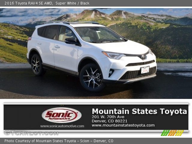 2016 Toyota RAV4 SE AWD in Super White