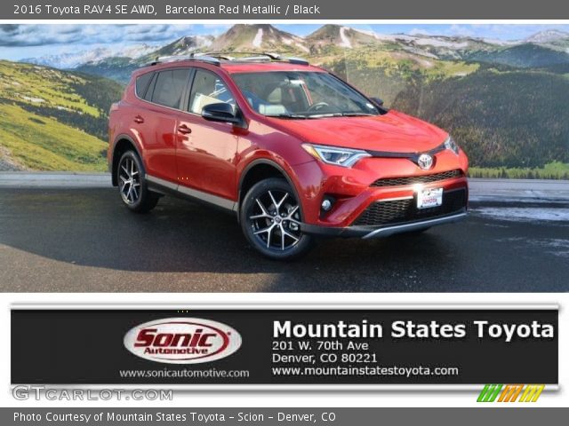 2016 Toyota RAV4 SE AWD in Barcelona Red Metallic