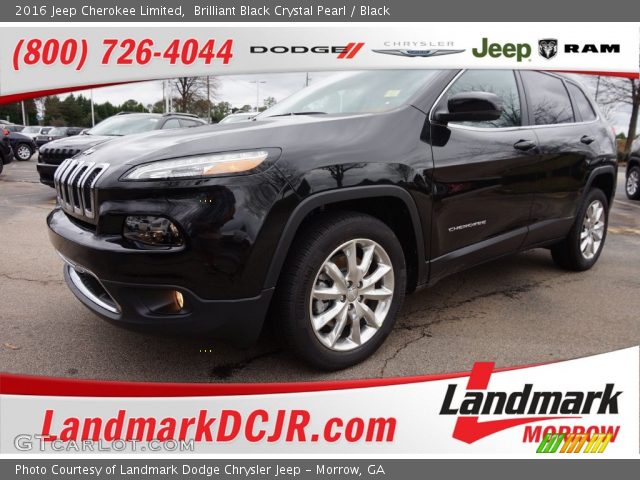 2016 Jeep Cherokee Limited in Brilliant Black Crystal Pearl
