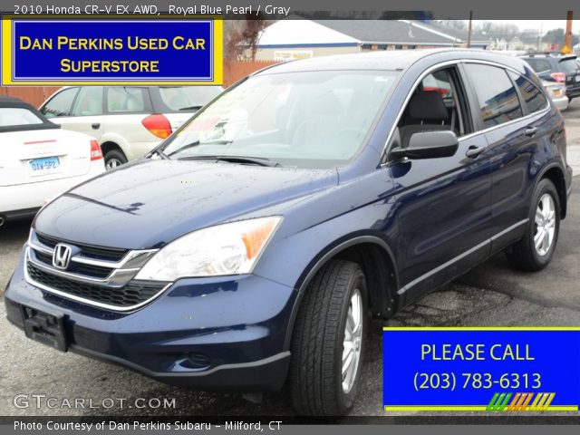 2010 Honda CR-V EX AWD in Royal Blue Pearl