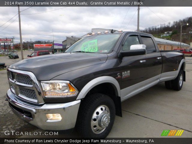 2014 Ram 3500 Laramie Crew Cab 4x4 Dually in Granite Crystal Metallic