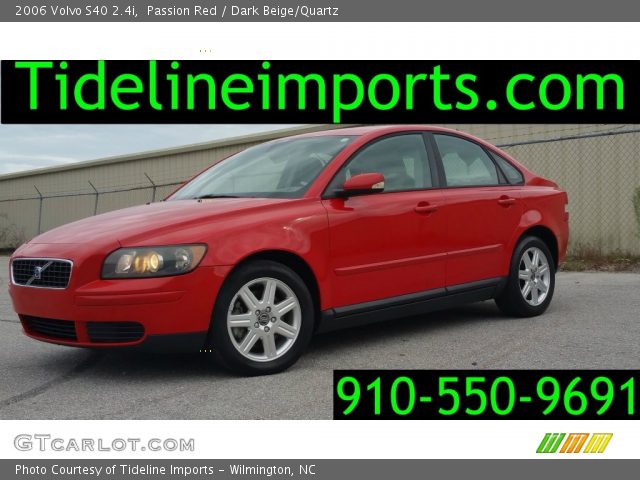 2006 Volvo S40 2.4i in Passion Red