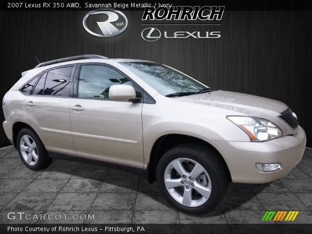 2007 Lexus RX 350 AWD in Savannah Beige Metallic