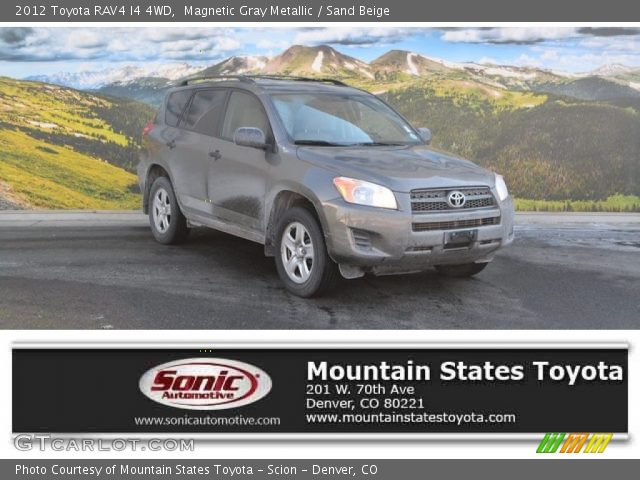 2012 Toyota RAV4 I4 4WD in Magnetic Gray Metallic