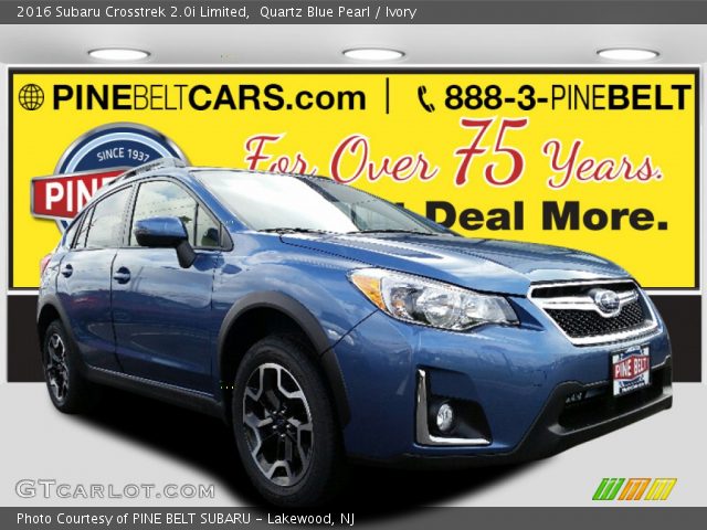 2016 Subaru Crosstrek 2.0i Limited in Quartz Blue Pearl