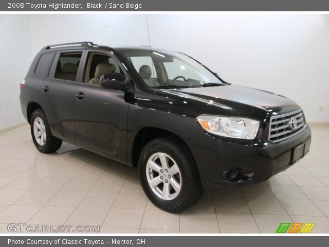 2008 Toyota Highlander  in Black