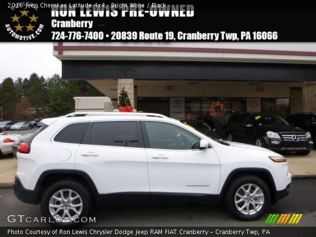 2016 Jeep Cherokee Latitude 4x4 in Bright White