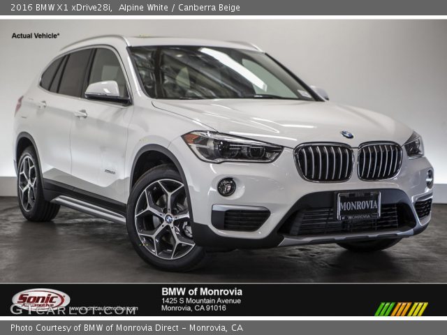 2016 BMW X1 xDrive28i in Alpine White