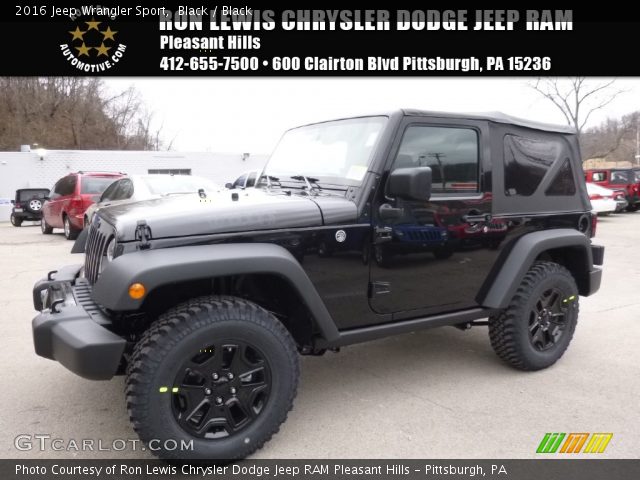 2016 Jeep Wrangler Sport in Black