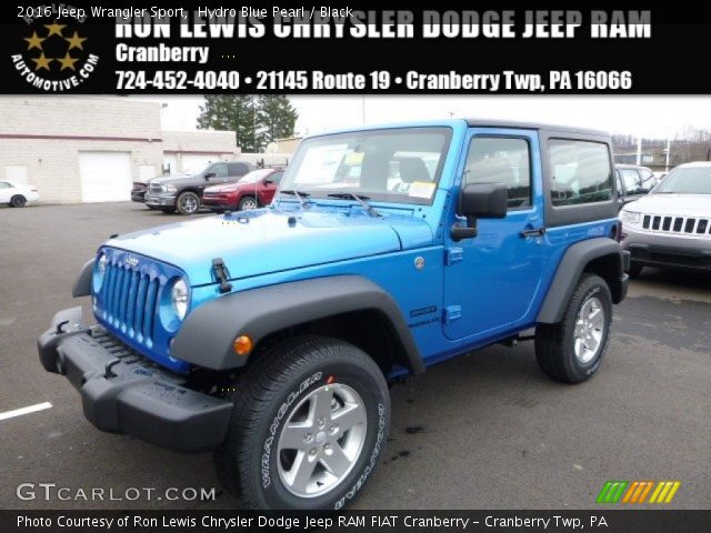 2016 Jeep Wrangler Sport in Hydro Blue Pearl
