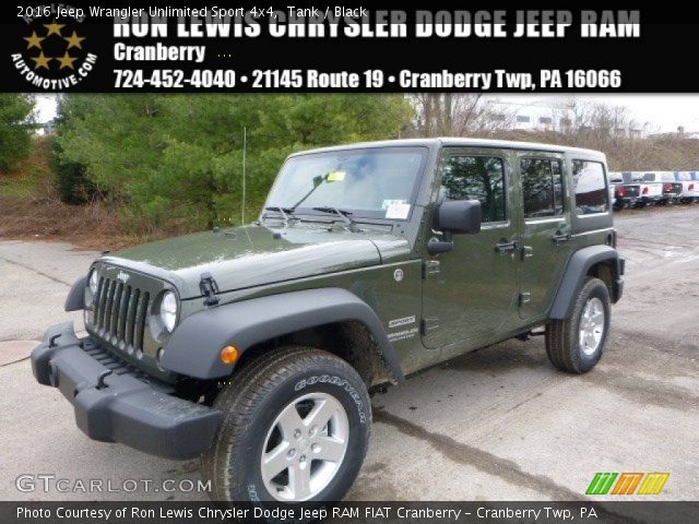 2016 Jeep Wrangler Unlimited Sport 4x4 in Tank