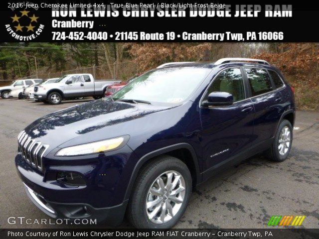 2016 Jeep Cherokee Limited 4x4 in True Blue Pearl