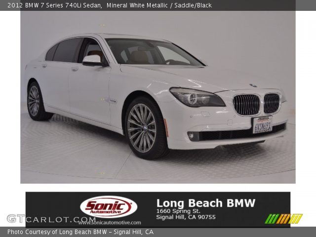 2012 BMW 7 Series 740Li Sedan in Mineral White Metallic