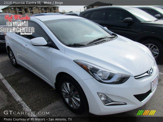 2016 Hyundai Elantra SE in White