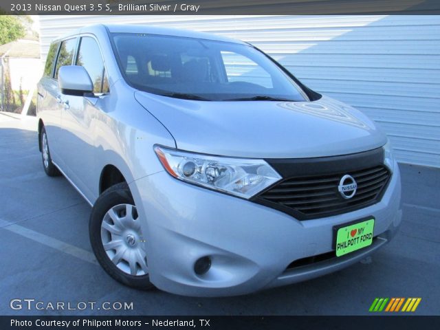 2013 Nissan Quest 3.5 S in Brilliant Silver