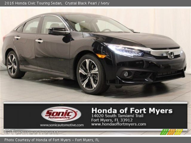 2016 Honda Civic Touring Sedan in Crystal Black Pearl