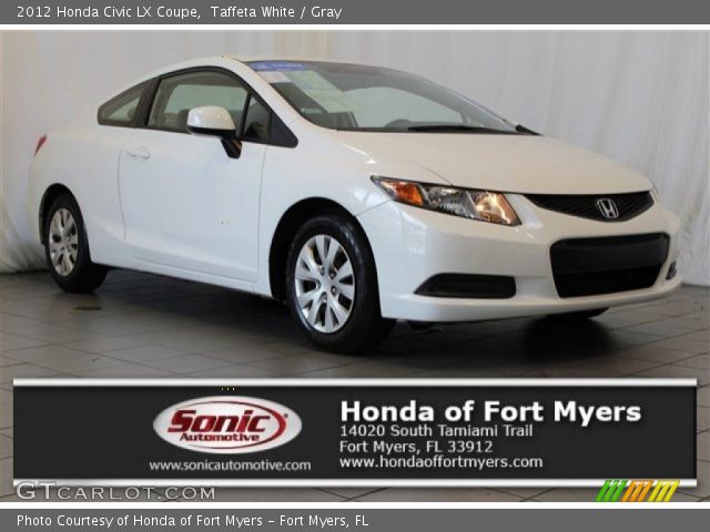 2012 Honda Civic LX Coupe in Taffeta White