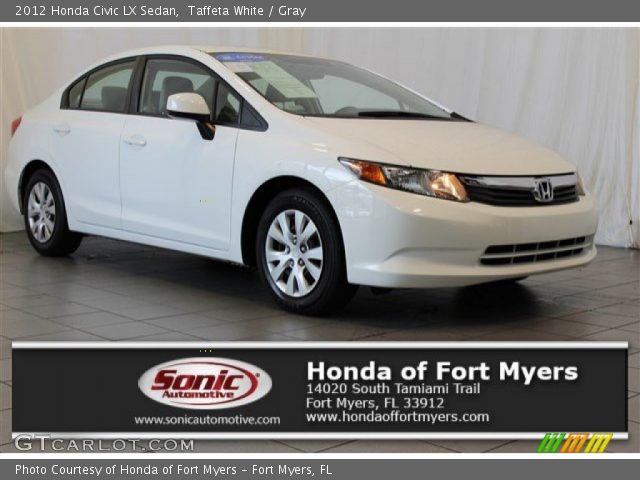 2012 Honda Civic LX Sedan in Taffeta White