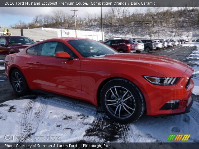 2016 Ford Mustang EcoBoost Premium Coupe in Competition Orange