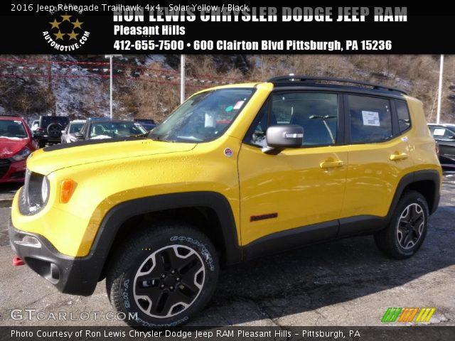 2016 Jeep Renegade Trailhawk 4x4 in Solar Yellow
