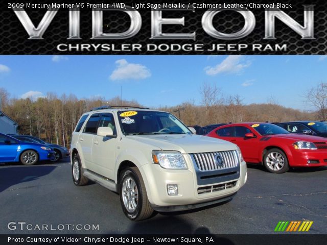 2009 Mercury Mariner V6 Premier 4WD in Light Sage Metallic