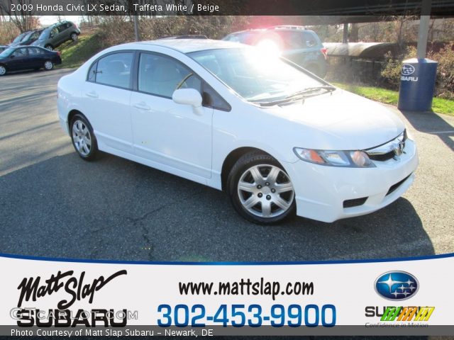 2009 Honda Civic LX Sedan in Taffeta White