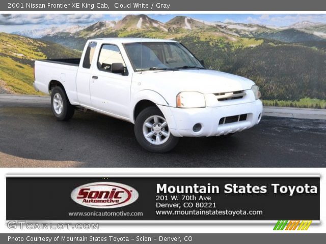 2001 Nissan Frontier XE King Cab in Cloud White