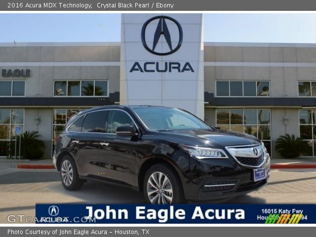 2016 Acura MDX Technology in Crystal Black Pearl