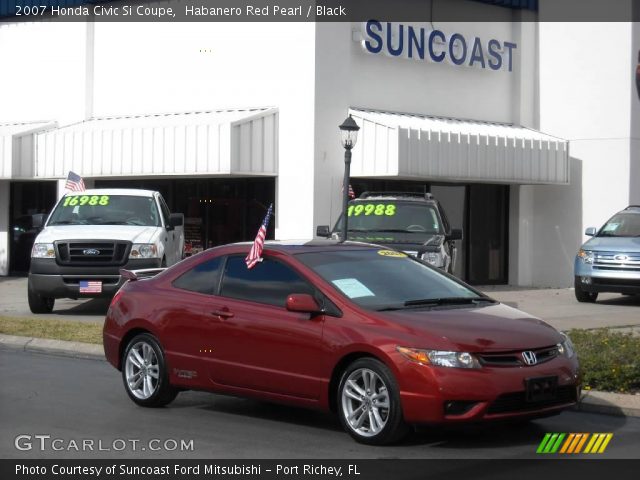 2007 Honda Civic Si Coupe in Habanero Red Pearl