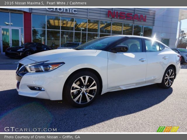 2016 Nissan Maxima S in Pearl White