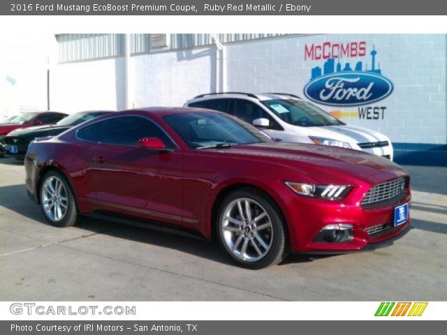 2016 Ford Mustang EcoBoost Premium Coupe in Ruby Red Metallic