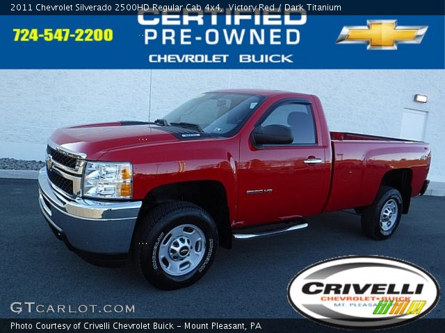 2011 Chevrolet Silverado 2500HD Regular Cab 4x4 in Victory Red