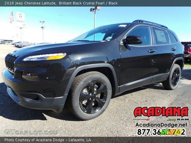 2016 Jeep Cherokee Latitude in Brilliant Black Crystal Pearl