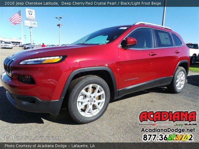 2016 Jeep Cherokee Latitude in Deep Cherry Red Crystal Pearl