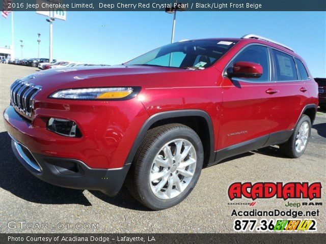 2016 Jeep Cherokee Limited in Deep Cherry Red Crystal Pearl
