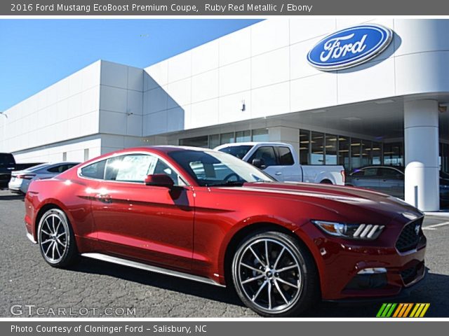 2016 Ford Mustang EcoBoost Premium Coupe in Ruby Red Metallic