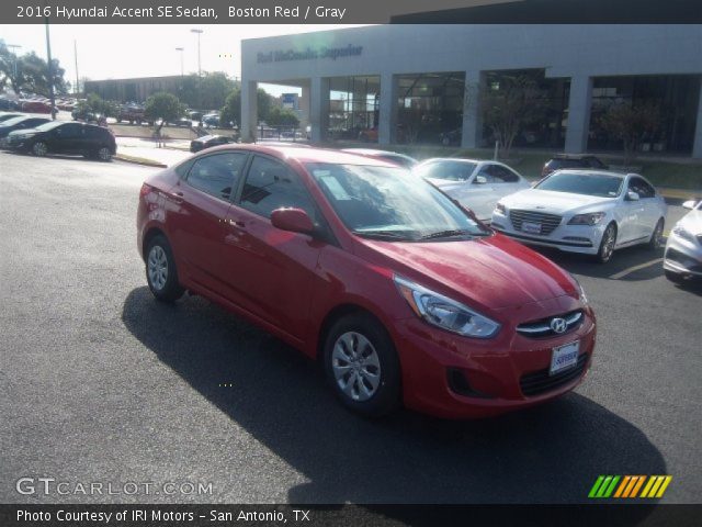 2016 Hyundai Accent SE Sedan in Boston Red