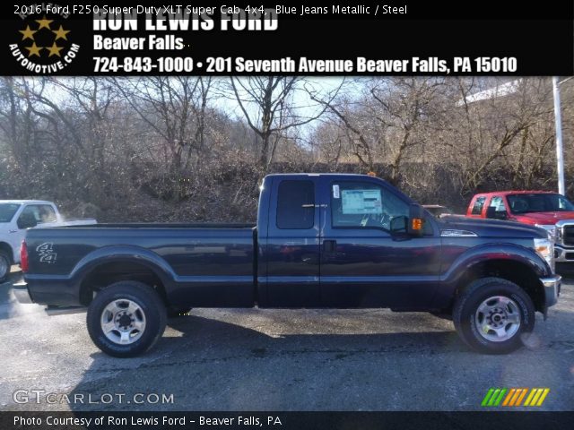2016 Ford F250 Super Duty XLT Super Cab 4x4 in Blue Jeans Metallic