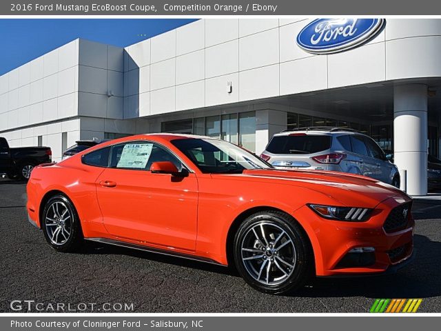 2016 Ford Mustang EcoBoost Coupe in Competition Orange