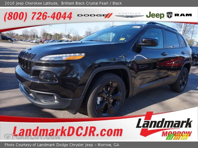 2016 Jeep Cherokee Latitude in Brilliant Black Crystal Pearl