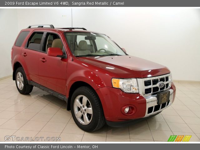 2009 Ford Escape Limited V6 4WD in Sangria Red Metallic