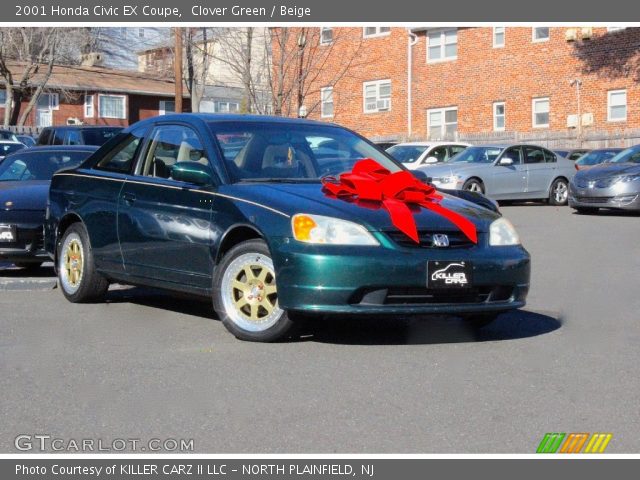 2001 Honda Civic EX Coupe in Clover Green