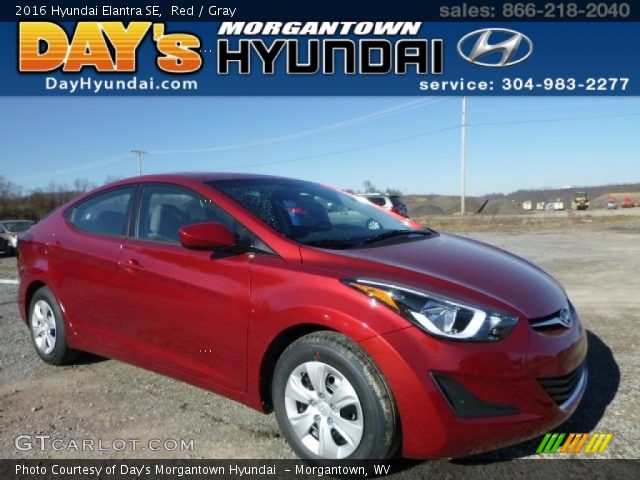 2016 Hyundai Elantra SE in Red